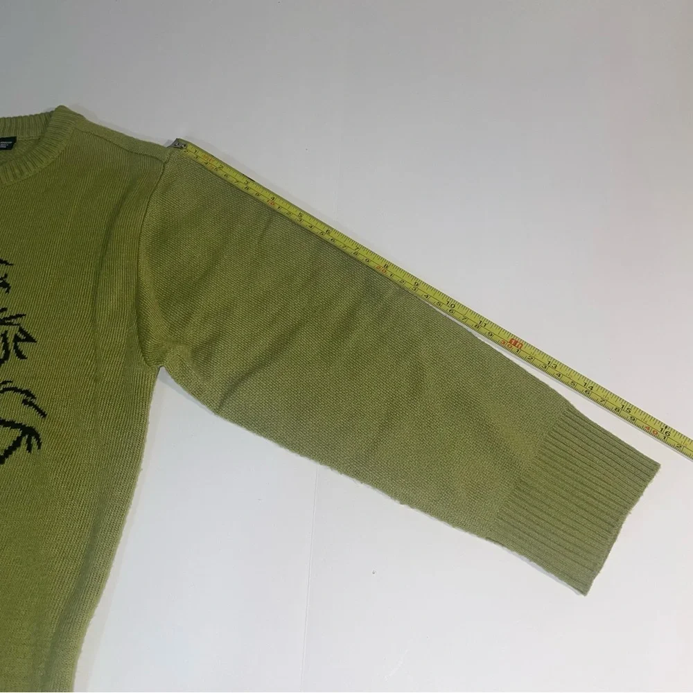 Dr Seuss Grinch Sweater Kids Holiday‎ Green Sweater Size X Small XS 4 5